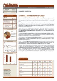 adopting a mature growth strategy almarai company - Search Center ...