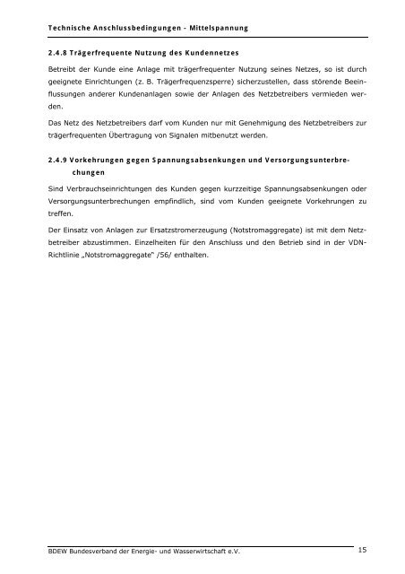 TAB Mittelspannung 2008 - N-ERGIE Netz GmbH