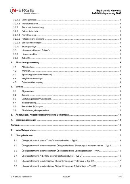 Technische Anschlussbedingungen für den Anschluss an das ...