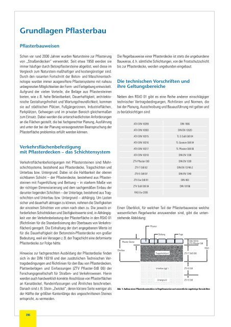 Grundlagen Pflaster- bau Pflasterbauweisen ... - Kann GmbH