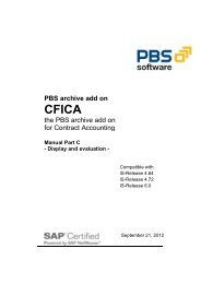 PBS archive add on CFICA - PBS Software GmbH