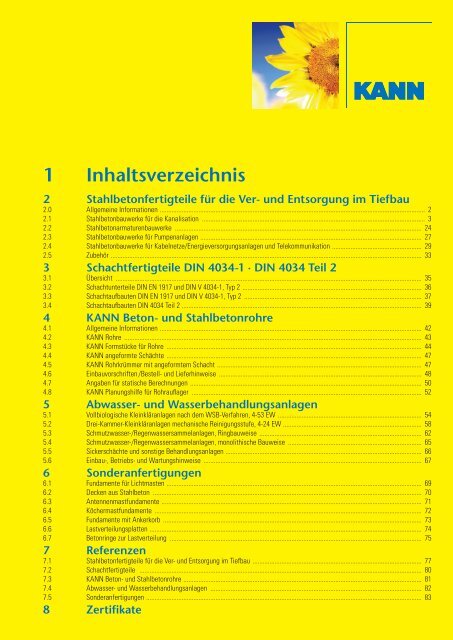 1 Inhaltsverzeichnis - Kann GmbH