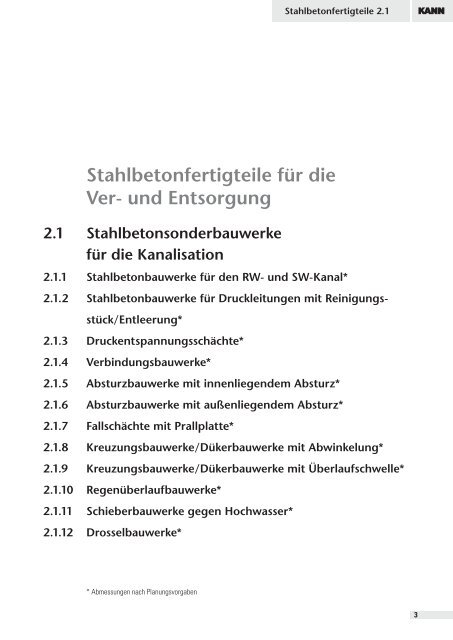 1 Inhaltsverzeichnis - Kann GmbH