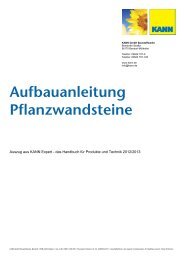 Aufbauanleitung Pflanzwandsteine - Kann GmbH