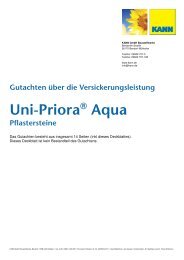 Gutachten über die Versickerungsleistung Uni-Priora ... - Kann GmbH