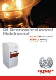 Öl-Brennwertkessel Heizkessel - Olymp