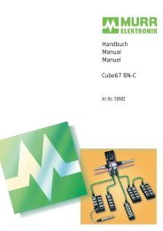 und Parameterdaten der I/O Module - Murrelektronik