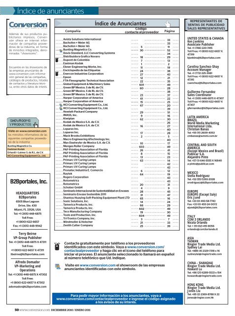 proveedores - Conversión