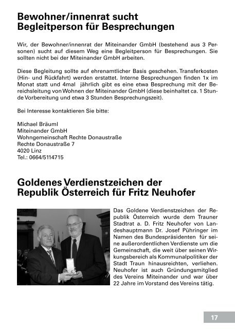 Miteinander Nr. 01 / 2008