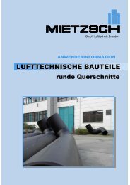 Rohre und Formteile (rund) - Mietzsch GmbH Lufttechnik Dresden