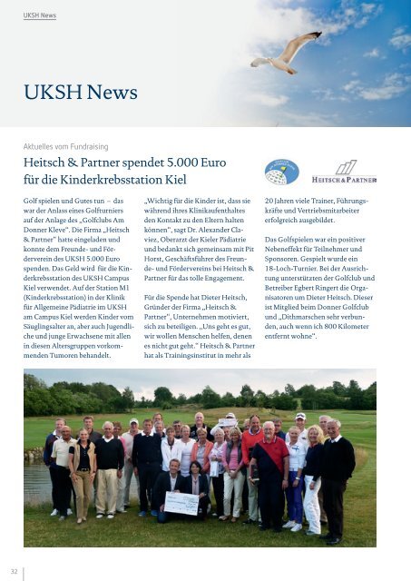 2. UKSH Golf-Charity-Turnier - UKSH Universitätsklinikum Schleswig ...