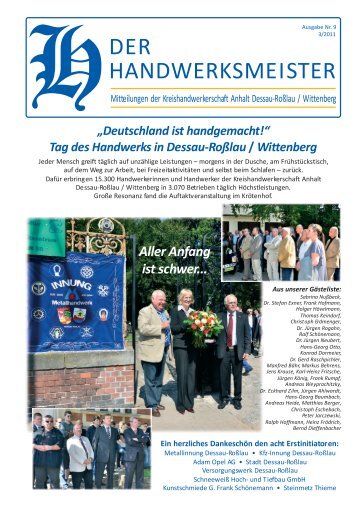 Tag der Sicherheit - Kreishandwerkerschaft Anhalt Dessau - Roßlau ...