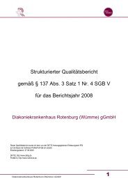 Qualitätsbericht 2008 - Diakoniekrankenhaus Rotenburg (Wümme)