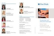 Sozialarbeit und Patientennachsorge - Das Diak