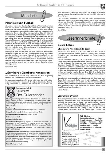 Quierschied Tel. 0 68 97 - Der Quierschder