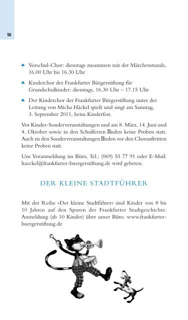 2011 - Frankfurter Bürgerstiftung im Holzhausenschlößchen