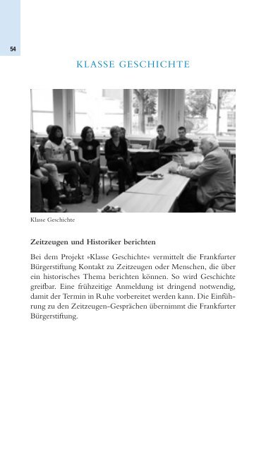 2011 - Frankfurter Bürgerstiftung im Holzhausenschlößchen