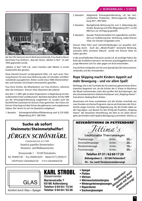 AUSGABE 5/2012 • MAI/JUNI KOSTENLOS