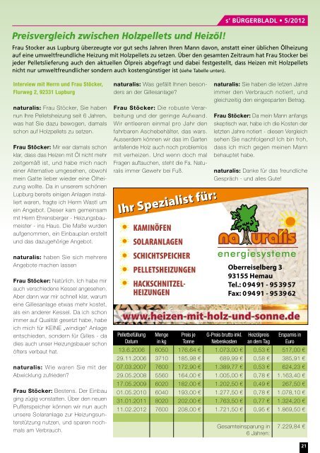 AUSGABE 5/2012 • MAI/JUNI KOSTENLOS