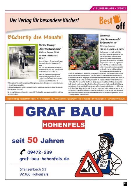 AUSGABE 5/2012 • MAI/JUNI KOSTENLOS