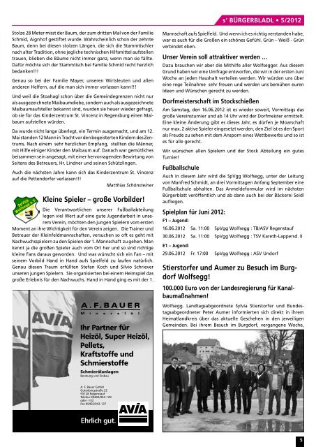 AUSGABE 5/2012 • MAI/JUNI KOSTENLOS