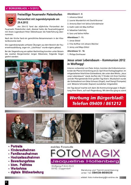 AUSGABE 5/2012 • MAI/JUNI KOSTENLOS