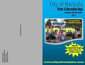 2012 Park & Recreation Summer Activity Guide - Great River Landing