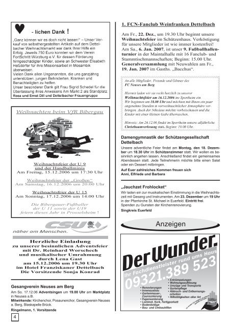 Amts- und Mitteilungsblatt der Stadt Dettelbach