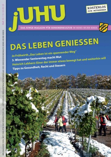 Wir schließen an - jUHU – das junge Magazin für Seniorenkultur