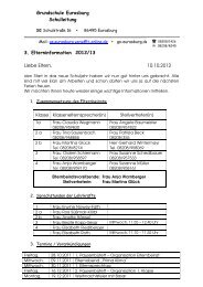 Grundschule Eurasburg Schulleitung 3. Elterninformation 2012/13 ...