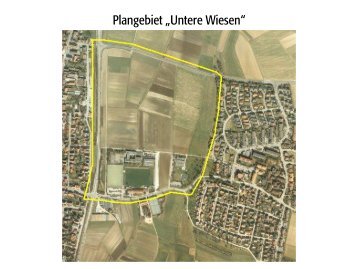 Entwurf Untere Wiesen - Gemeinde Dettingen unter Teck