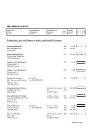 Referenzliste_ Objekte neu - Innenausbau Schwertfeger