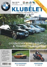 BMW Klubélet a postaládában - Balázs oldala (Kamill)