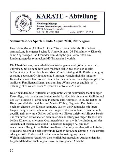 auch in 2008 - Polizei-Sportverein Mainz e.V.