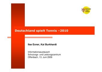 Deutschland spielt Tennis