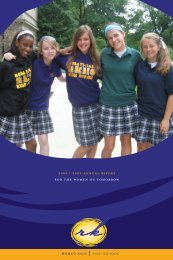 2009 Annual Report For The Women Of - Rosati-Kain High School