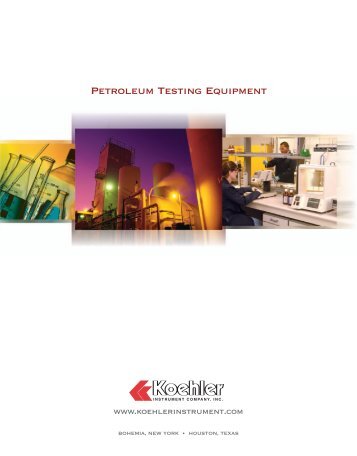 Petroleum Testing Equipment - Clarkson Laboratory and Supply