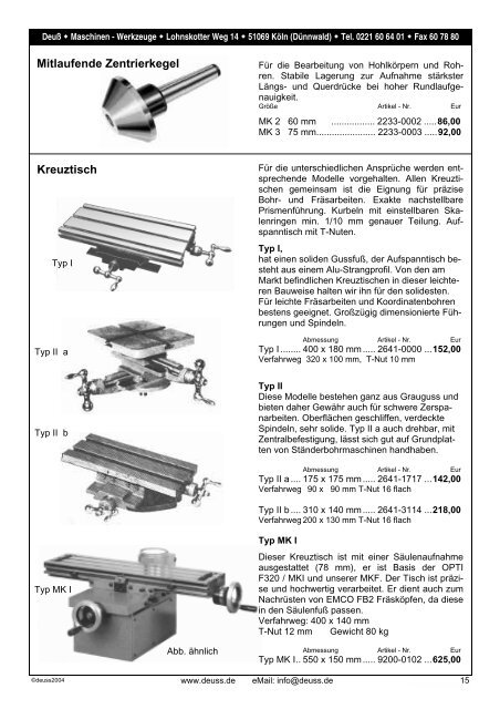 Katalog - Deuss