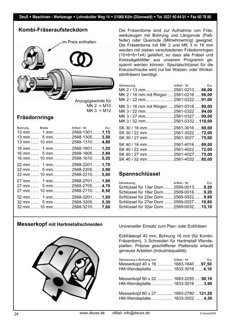 Katalog - Deuss