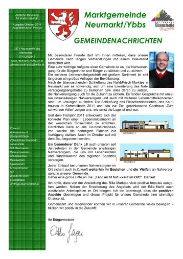 Marktgemeinde Neumarkt/Ybbs GEMEINDENACHRICHTEN