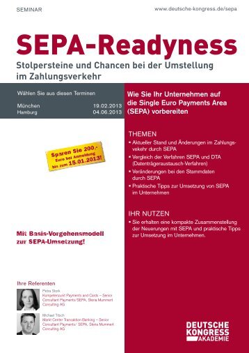 SEPA-Readyness - DEUTSCHE KONGRESS