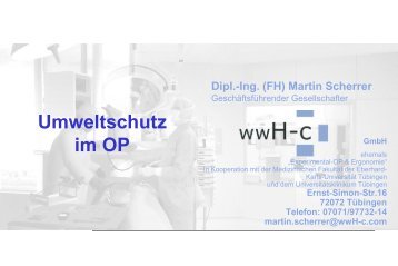 Dipl.-Ing. Martin Scherrer - Gesellschaft Deutscher Krankenhaustag ...