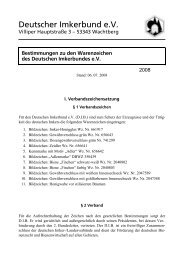 Bestimmungen zu den Warenzeichen - Deutscher Imkerbund e.V.