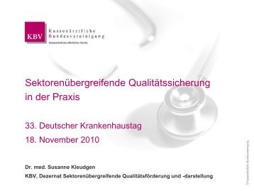 Dr. Susanne Kleudgen - Gesellschaft Deutscher Krankenhaustag mbH