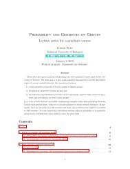 My notes on Probability and Geometry on Groups