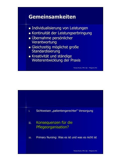 Patientenzuteilung Primary Nursing