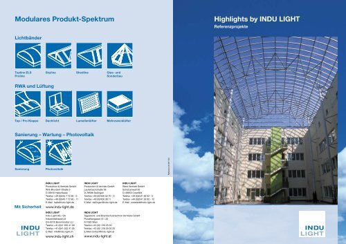 Prospekt Referenzen - Indu-Light AG