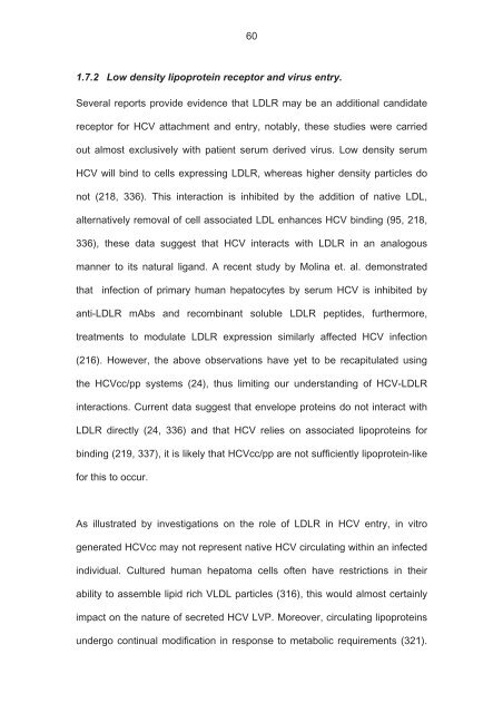 The role of scavenger receptor BI in hepatitis - eTheses Repository ...