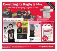 Everything for Rugby & More... - The Warehouse