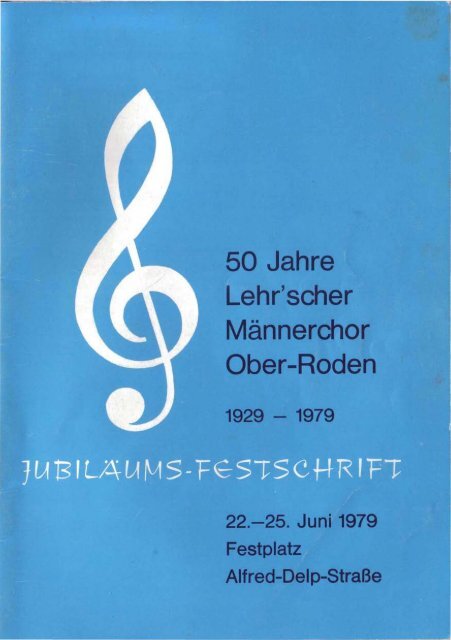 50 Jahre Lehr'scher Männerchor Ober-Roden - Auftakt